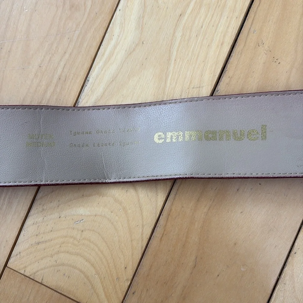 VINTAGE EMMANUEL iguana leather belt - Picture 6 of 9